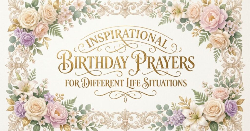 Inspirational Birthday Prayers for Different Life Situations