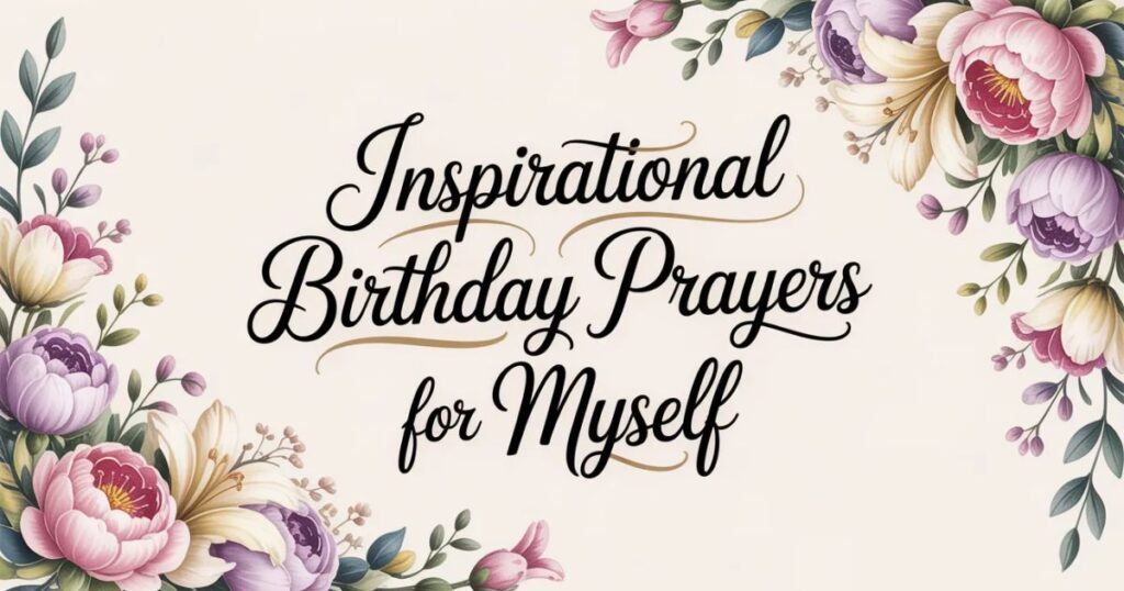 Inspirational Birthday Prayers for Myself