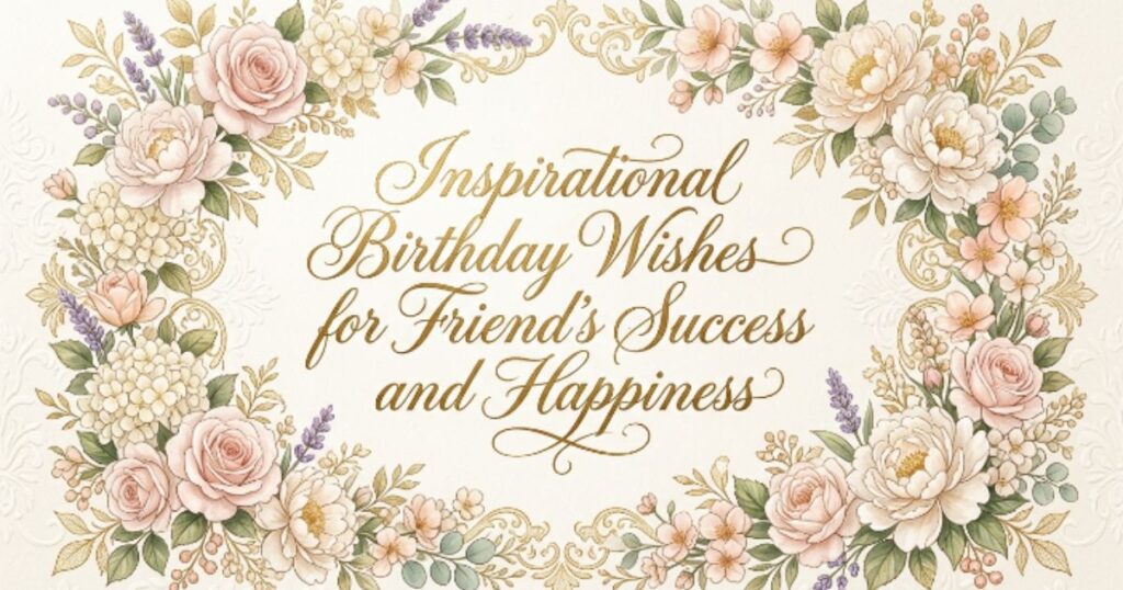 Inspirational Birthday Wishes for Friend’s Success and Happiness