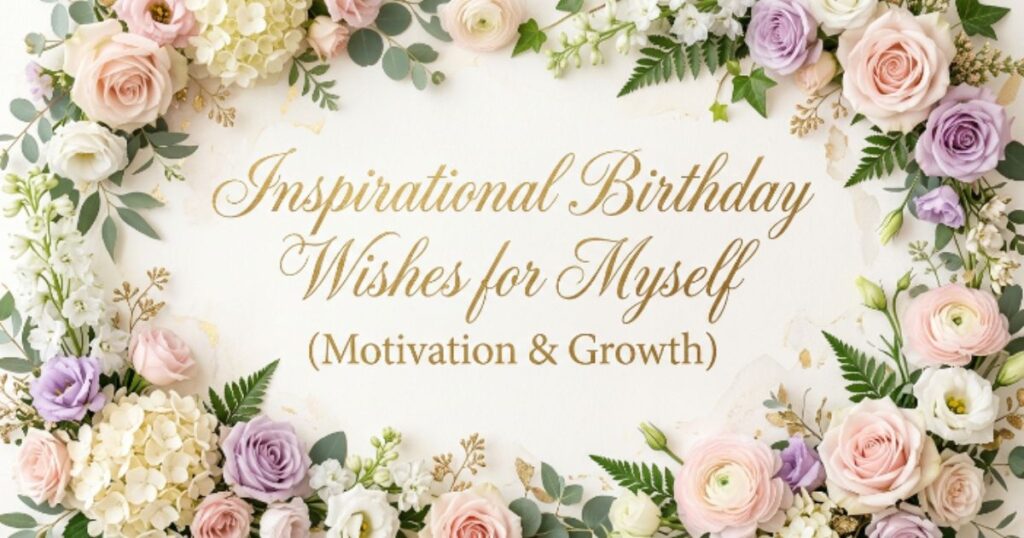 Inspirational Birthday Wishes for Myself (Motivation & Growth)