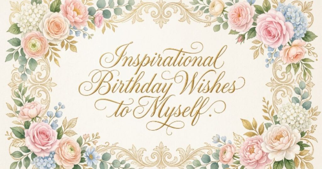 Inspirational Birthday Wishes to Myself