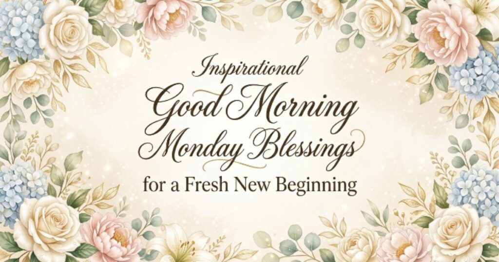 Inspirational Good Morning Monday Blessings for a Fresh New Beginning