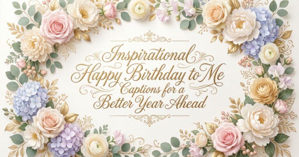 Inspirational Happy Birthday to Me Captions for a Better Year Ahead