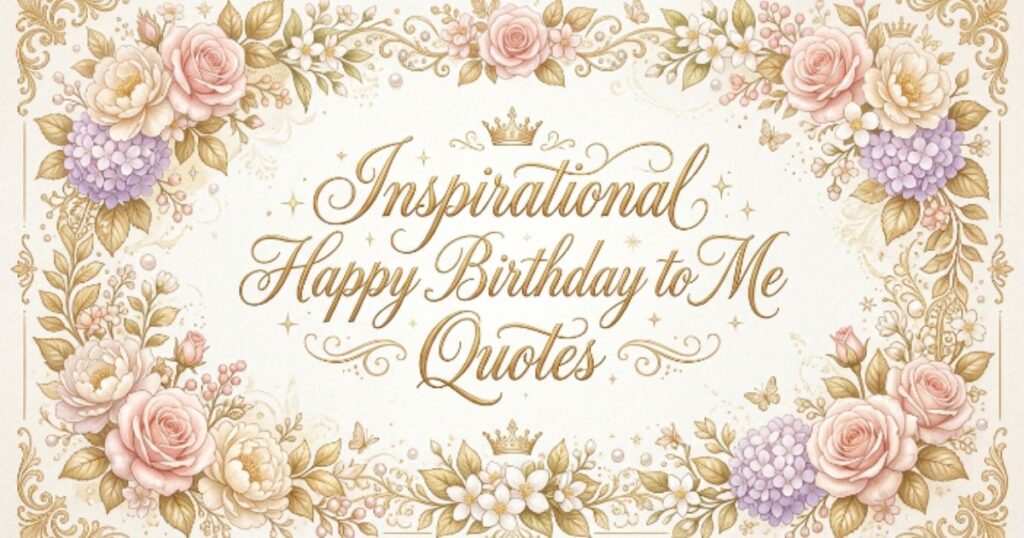 Inspirational Happy Birthday to Me Quotes