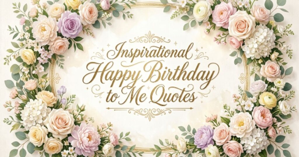 Inspirational Happy Birthday to Me Quotes