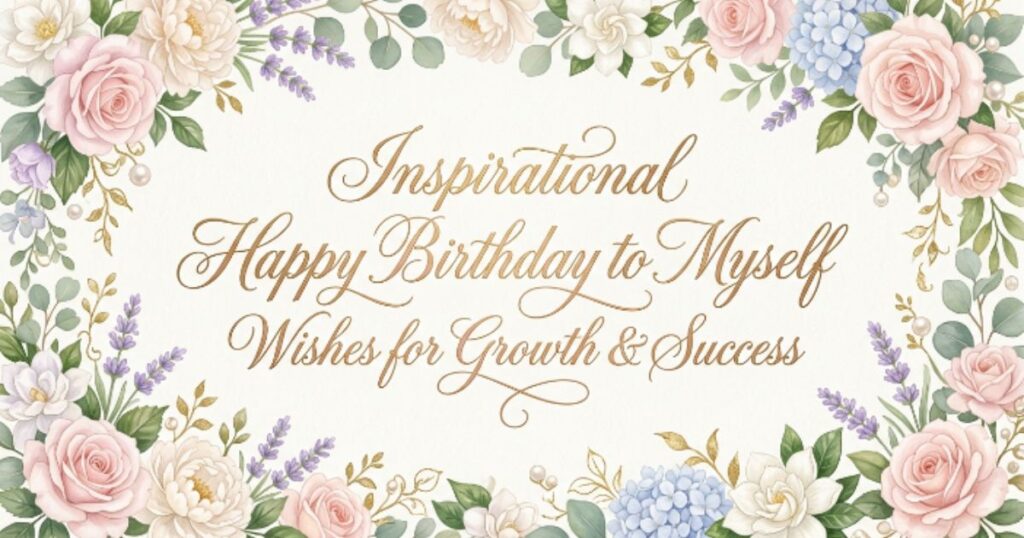 Inspirational Happy Birthday to Myself Wishes for Growth & Success