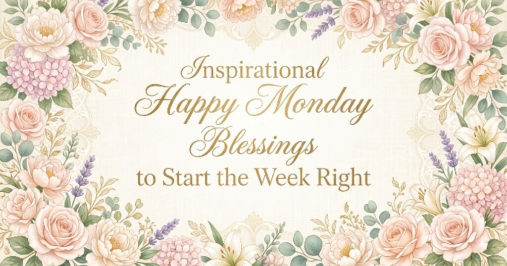 Inspirational Happy Monday Blessings to Start the Week Right