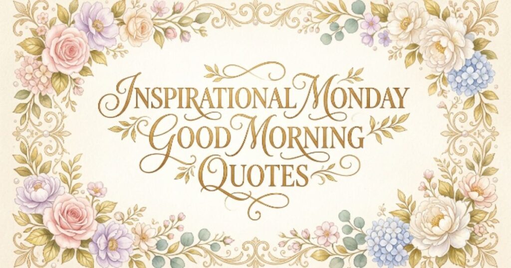 Inspirational Monday Good Morning Quotes