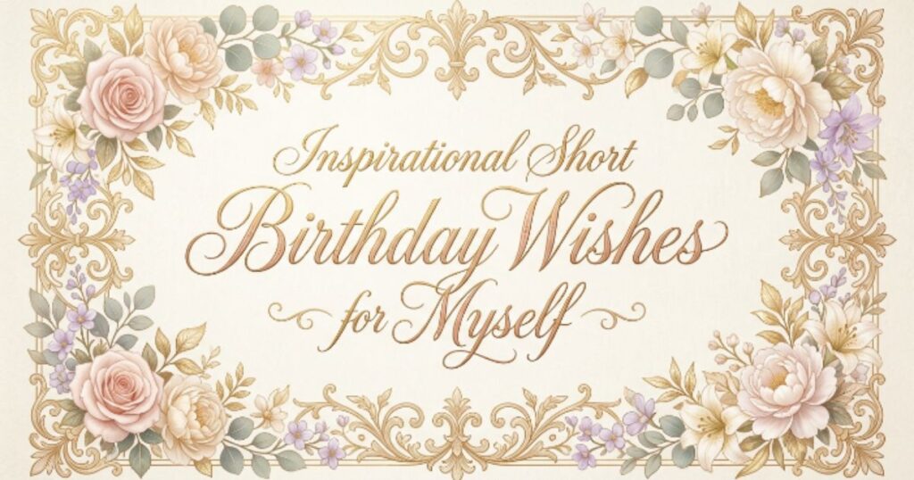 Inspirational Short Birthday Wishes for Myself