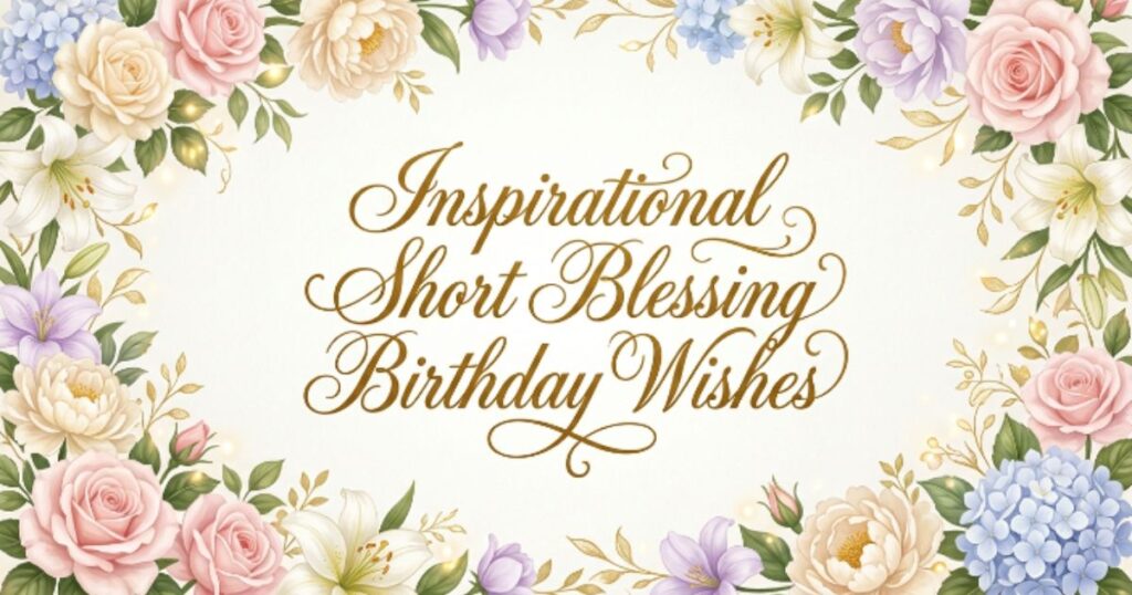 Inspirational Short Blessing Birthday Wishes