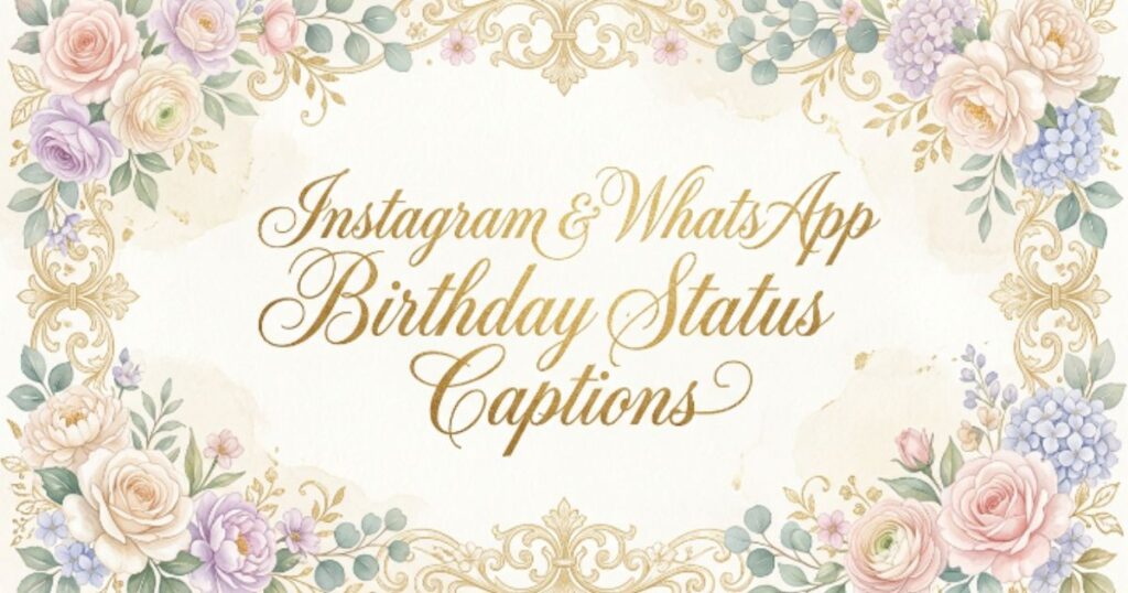 Instagram & WhatsApp Birthday Status Captions