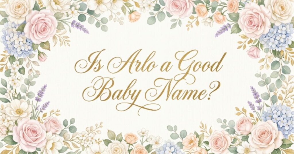 Is Arlo a Good Baby Name?