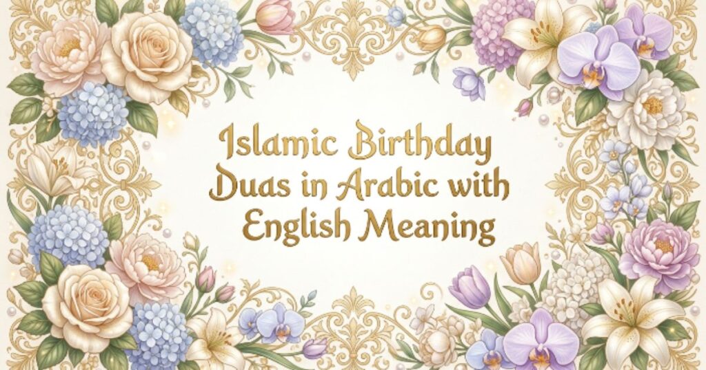 Islamic Birthday Duas in Arabic with English Meaning