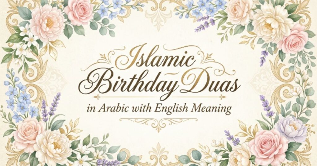 Islamic Birthday Duas in Arabic with English Meaning