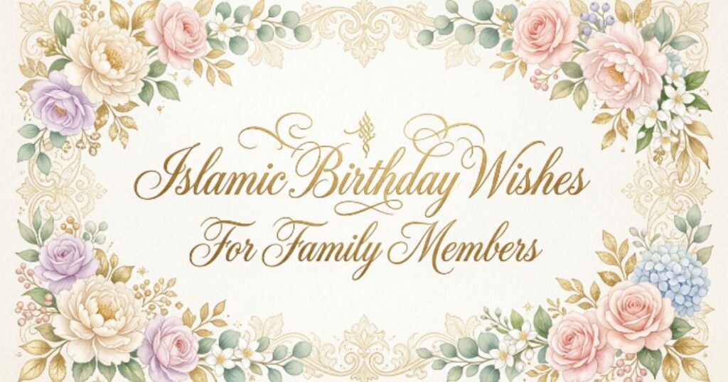 Islamic Birthday Wishes for Family Members