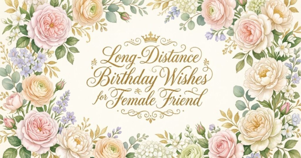 Long-Distance Birthday Wishes for Female Friend