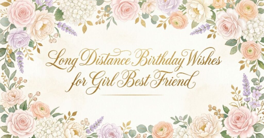 Long Distance Birthday Wishes for Girl Best Friend