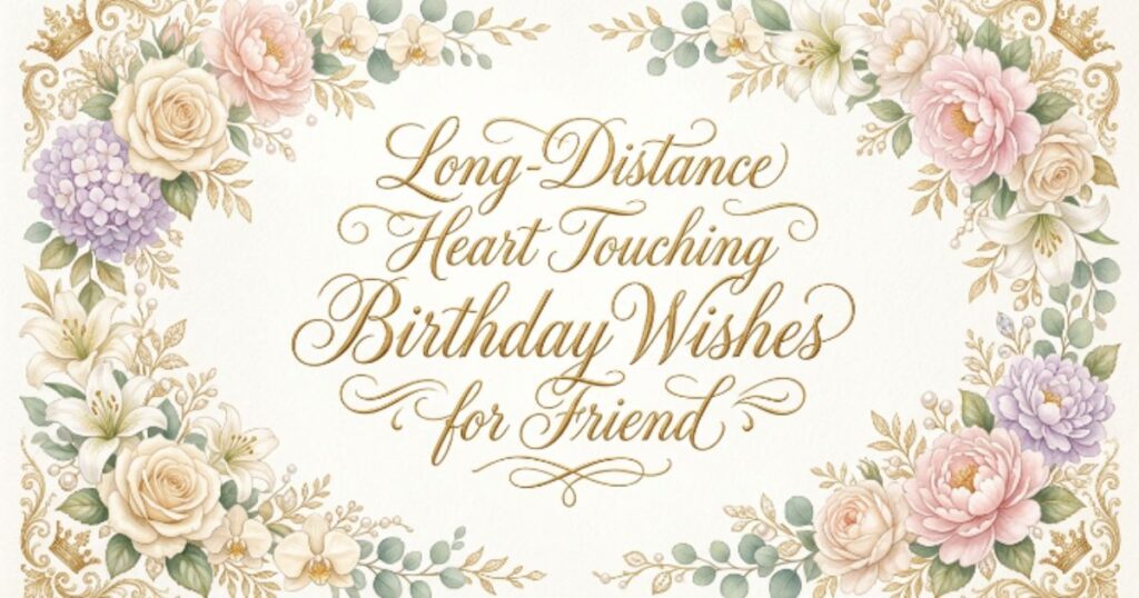 Long-Distance Heart Touching Birthday Wishes for Friend