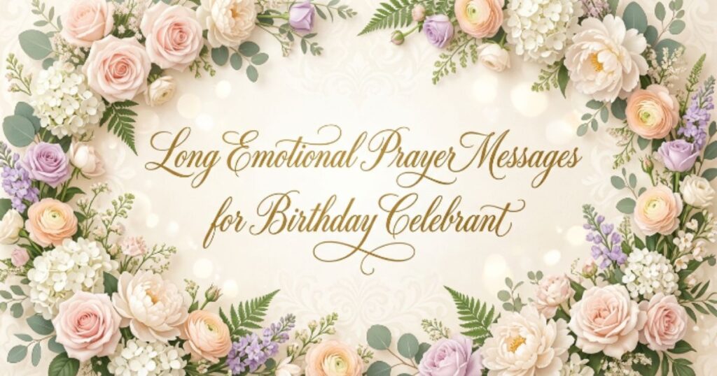 Long Emotional Prayer Messages for Birthday Celebrant
