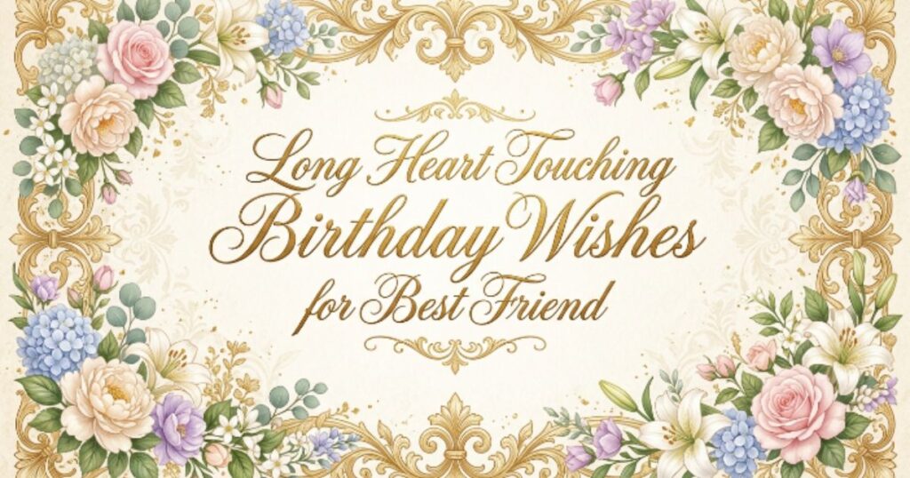 Long Heart Touching Birthday Wishes for Best Friend