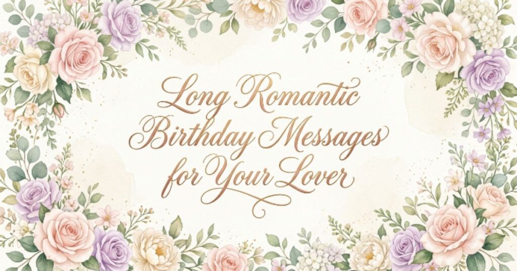 Long Romantic Birthday Messages for Your Lover