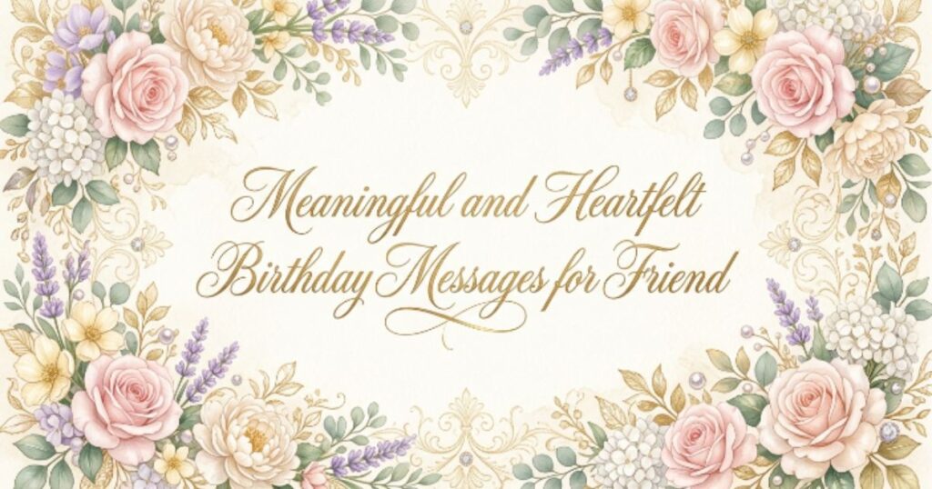 Meaningful and Heartfelt Birthday Messages for Friend