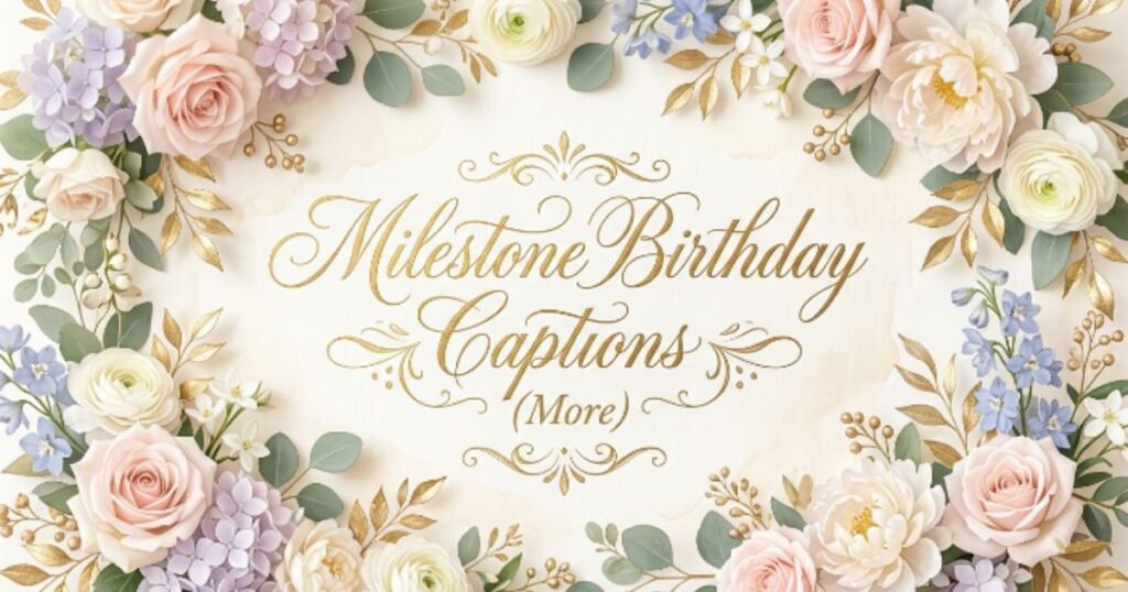 Milestone Birthday Captions (18th, 21st, 25th, 30th & More)