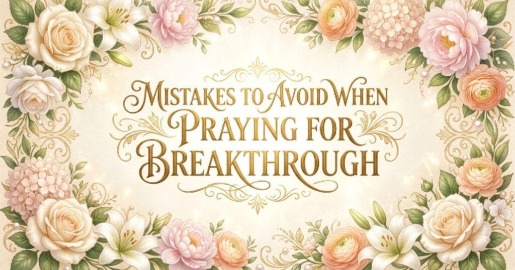 Mistakes to Avoid When Praying for Breakthrough