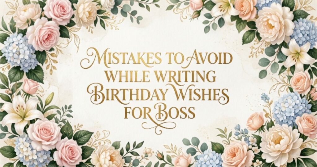 Mistakes to Avoid While Writing Birthday Wishes for Boss