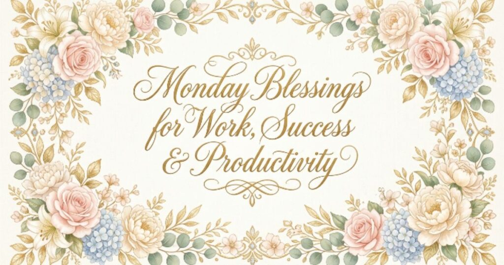 Monday Blessings for Work, Success & Productivity