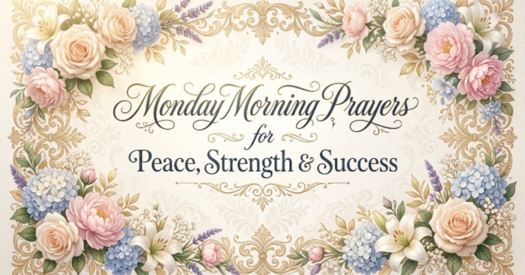 Monday Morning Prayers for Peace, Strength & Success