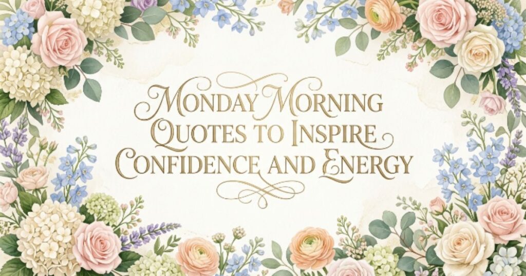 Monday Morning Quotes to Inspire Confidence and Energy