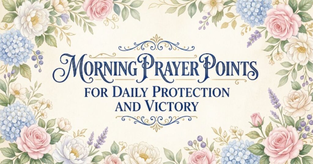 Morning Prayer Points for Daily Protection and Victory