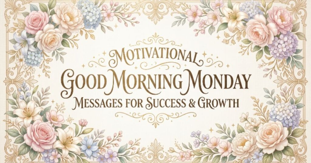 Motivational Good Morning Monday Messages for Success and Growth