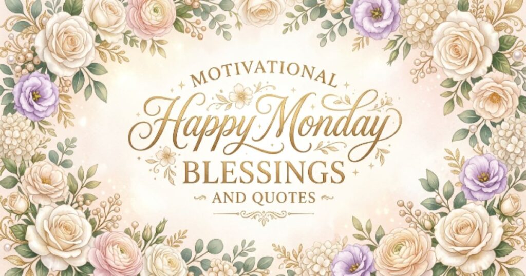 Motivational Happy Monday Blessings and Quotes