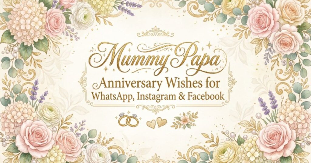 Mummy Papa Anniversary Wishes for WhatsApp, Instagram & Facebook