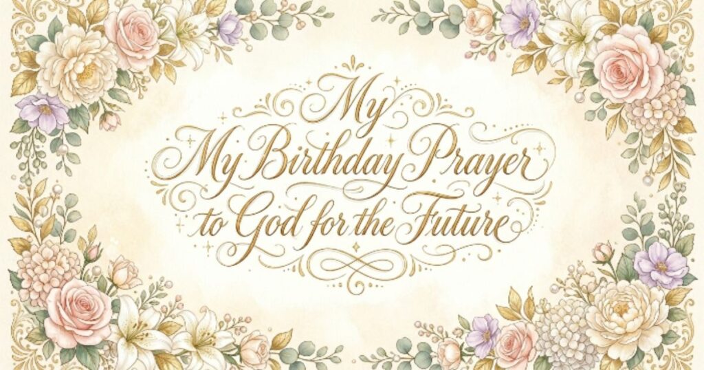 My Birthday Prayer to God for the Future