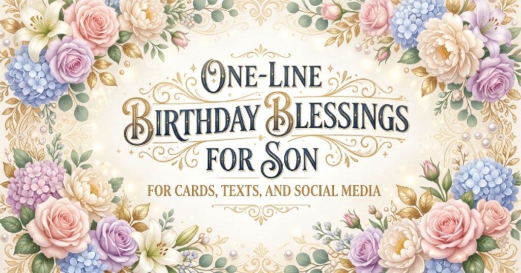 One-Line Birthday Blessings for Son for Cards, Texts, and Social Media