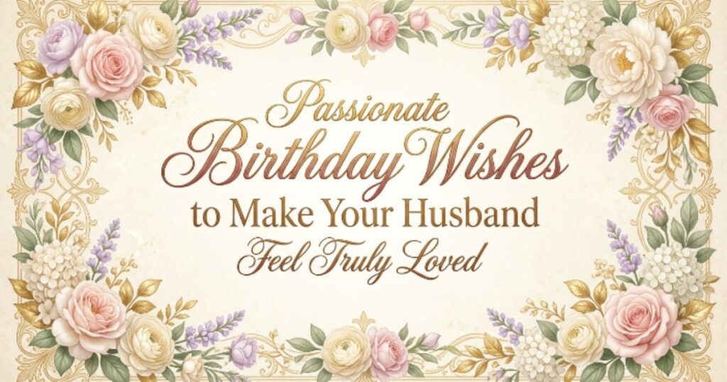 Passionate Birthday Wishes to Make Your Husband Feel Truly Loved