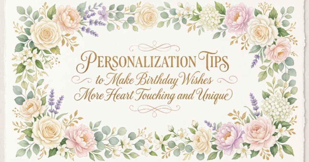 Personalization Tips to Make Birthday Wishes More Heart Touching and Unique