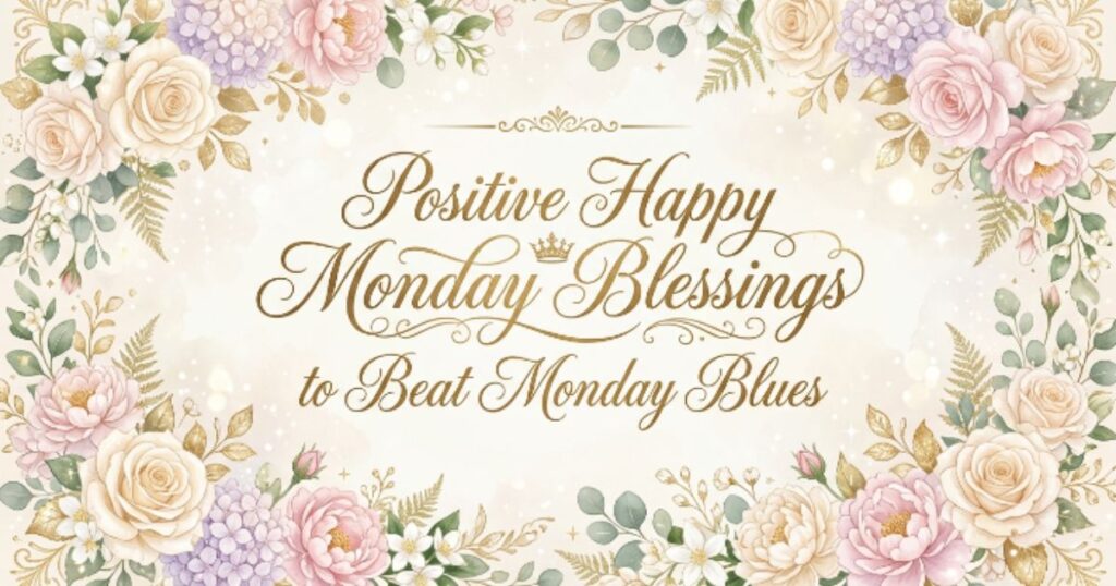 Positive Happy Monday Blessings to Beat Monday Blues