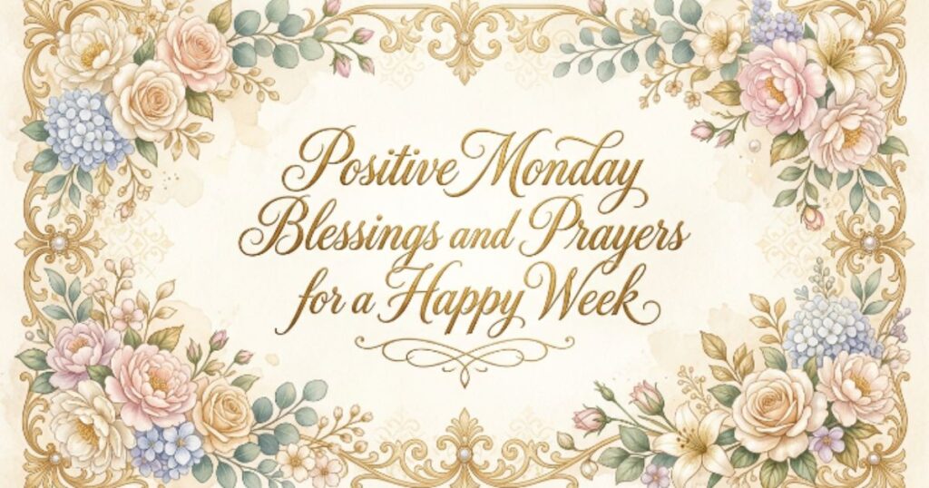 Positive Monday Blessings and Prayers for a Happy Week