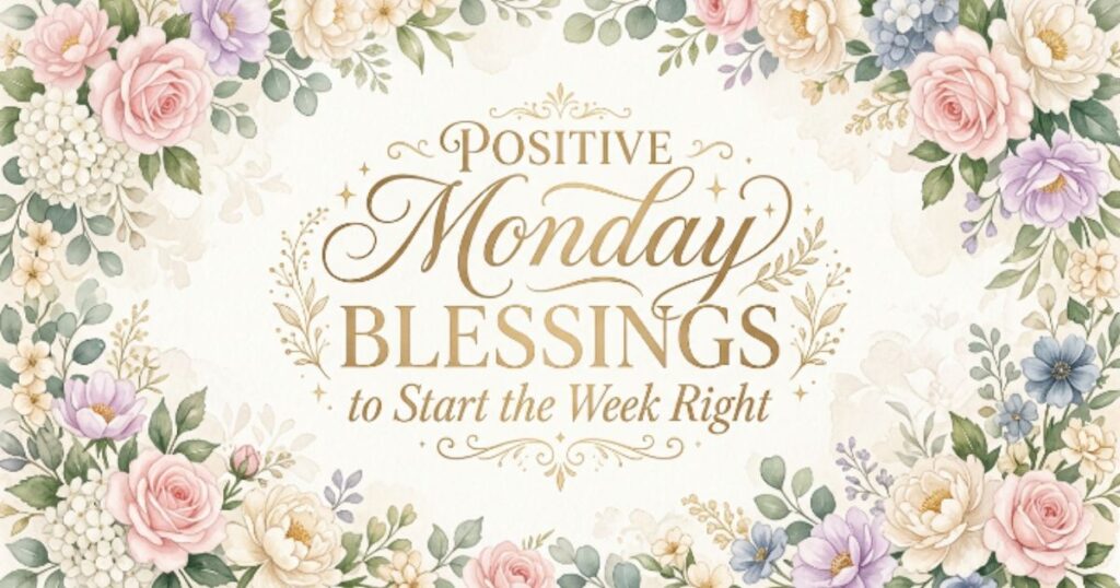 Positive Monday Blessings to Start the Week Right