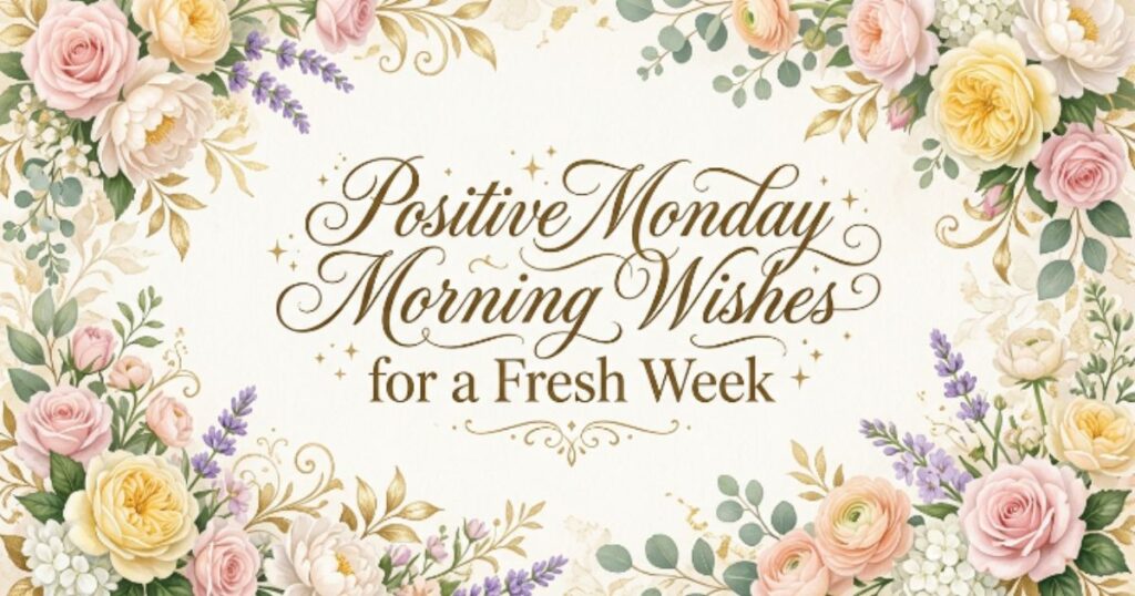 Positive Monday Morning Wishes for a Fresh Week