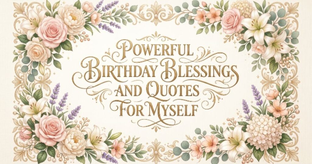 Powerful Birthday Blessings and Quotes for Myself