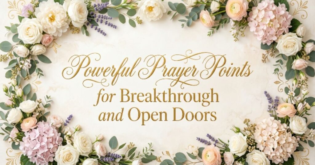 Powerful Prayer Points for Breakthrough and Open Doors