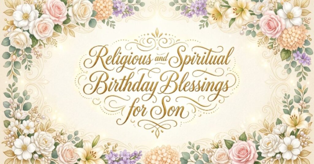 Religious and Spiritual Birthday Blessings for Son