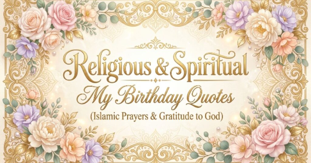Religious & Spiritual My Birthday Quotes (Islamic Prayers & Gratitude to God)