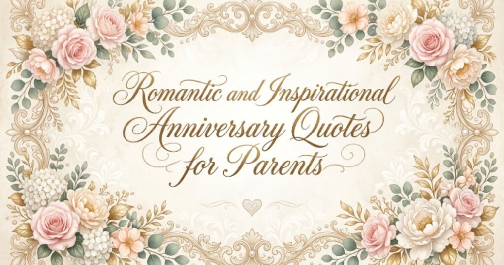 Romantic and Inspirational Anniversary Quotes for Parents