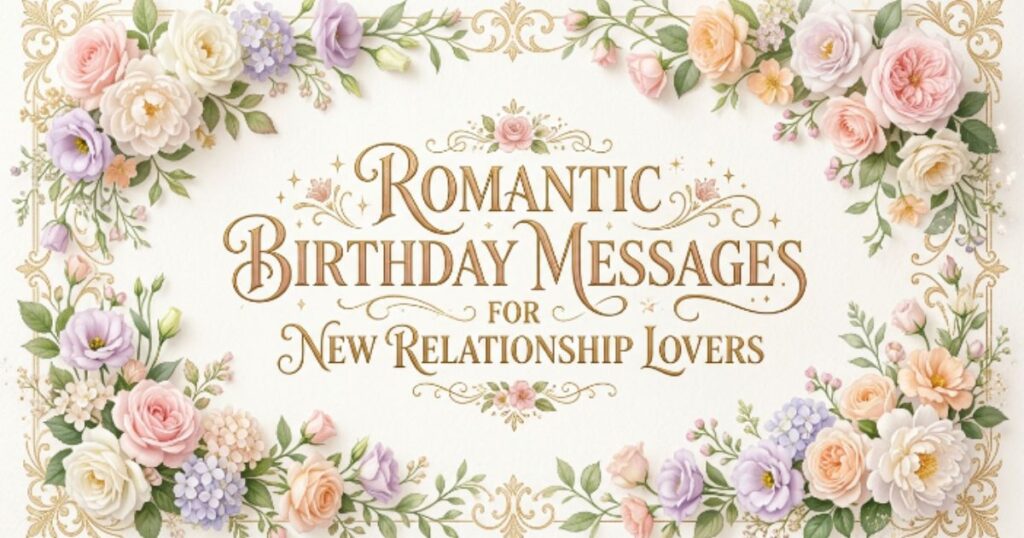 Romantic Birthday Messages for New Relationship Lovers